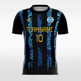Snake Print - Custom Kids Soccer Jerseys Design Blue Stripe