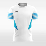 soccer jerseys white and blue