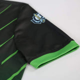 Green and Black Jersey Detail