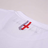 Custom White & Red Men's Soccer Jersey Cloth