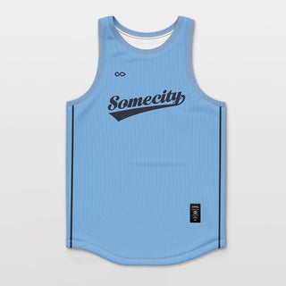 Custom Basketball Jersey Blue