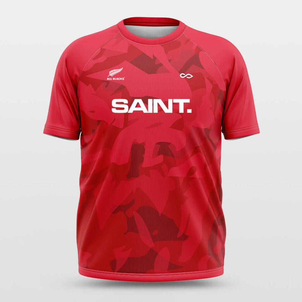 Red Soccer Jerseys Camouflage