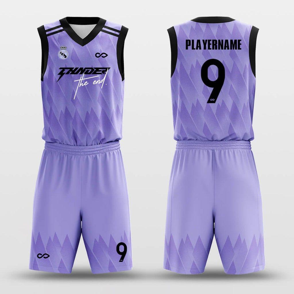 Thorns - Custom Sublimated Basketball Jersey Set Purple Graphic-XTeamwear