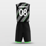 Black basketball jersey design