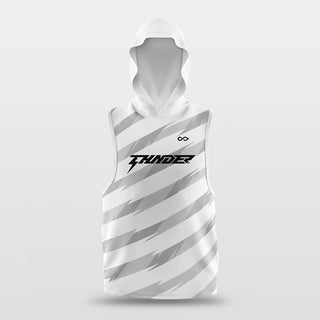 Stripe Sleeveless Hoodies