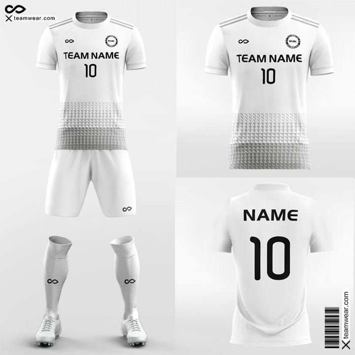 Retro Snow Leopard - Custom Soccer Jerseys Kit White Design-XTeamwear