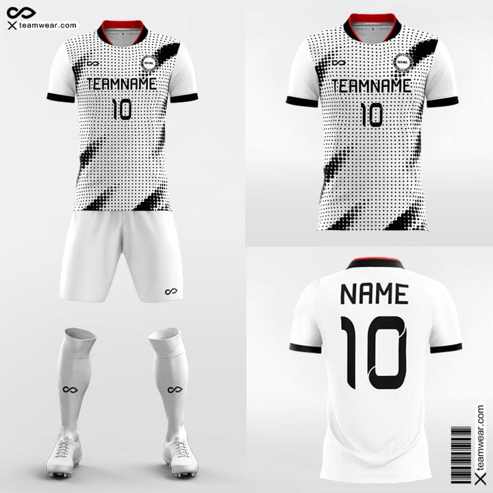 Soccer Jersey Or Football Kit Collection In Black And White