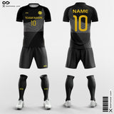White and Black Soccer Jerseys Custom Design