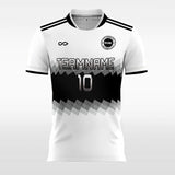 White and black soccer jerseys