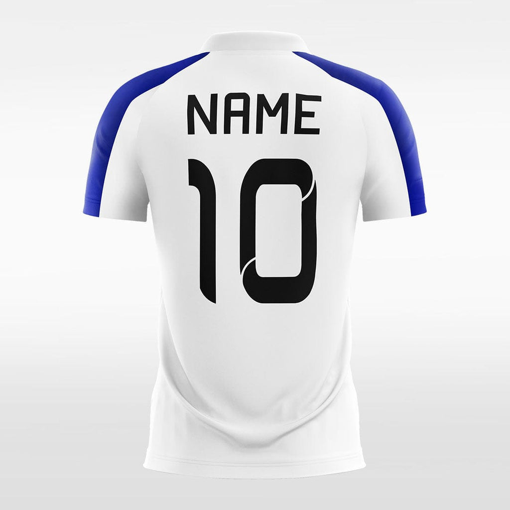 white and blue jersey for women
