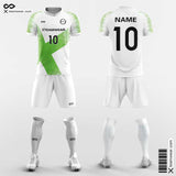 White and Green Soccer Jersey