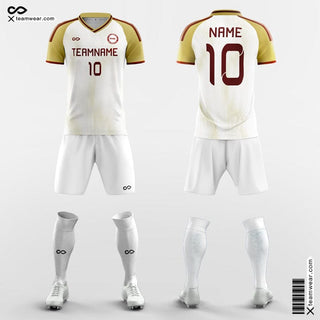 White and Yellow Soccer Jersey