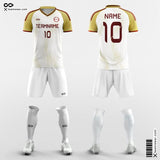 White and Yellow Soccer Jersey