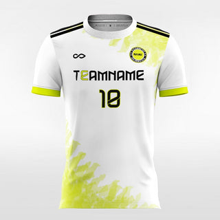 White and yellow soccer jerseys