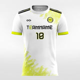 White and yellow soccer jerseys