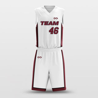 white basketball jersey set