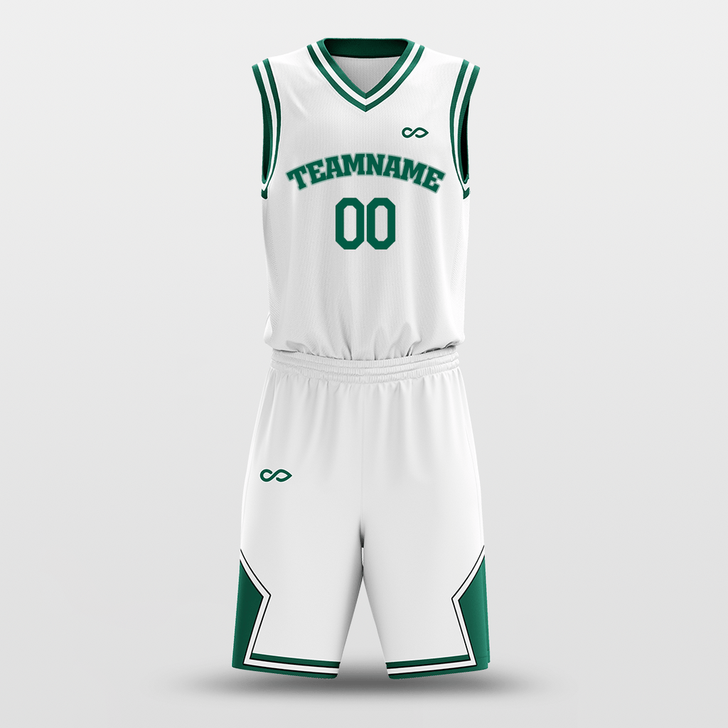 white green basketball jerseys