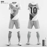 White Grey Soccer Jersey