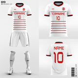 White Soccer Jersey Custom Design