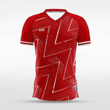 custom red soccer jerseys