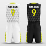 white and black basketball jersey