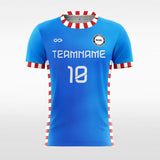 Plaid Trim - Women Custom Soccer Jerseys Design Blue Online