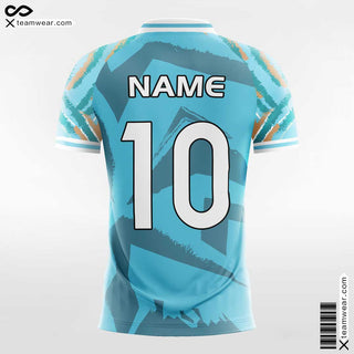 Women Soccer Jersey Geo Print Design