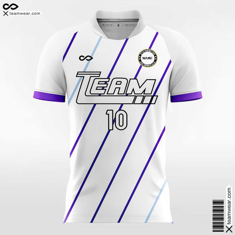 Purple Moire Trim - Custom Kids Soccer Jerseys Design-XTeamwear