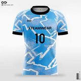 Pop Camouflage - Custom Womens Soccer Jerseys Cool Blue
