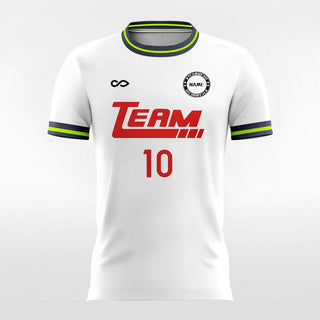 Womens Soccer Jersey Retro White