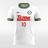 Stripe Trim - Custom Womens Soccer Jerseys Retro Design White