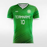 Retro Polka Dots - Custom Womens Soccer Jerseys Design Green