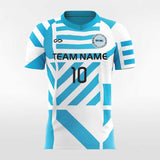 Retro Totem - Custom Women Soccer Jerseys Design Blue and White