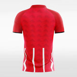 womens soccer jerseys stripe red and white