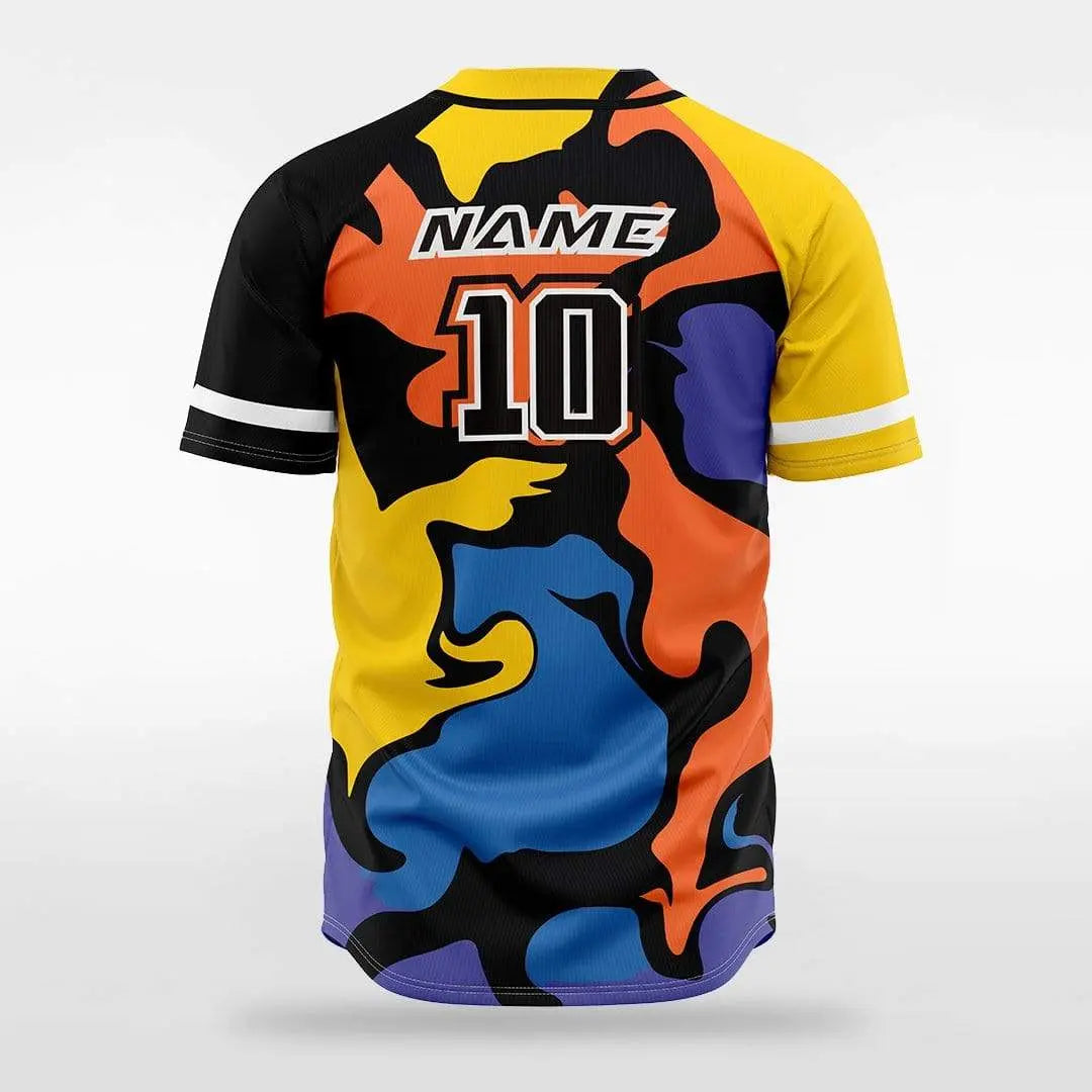 XTeamwear Aladdin 2- Customized Men's Sublimated Button-Down Baseball Jersey