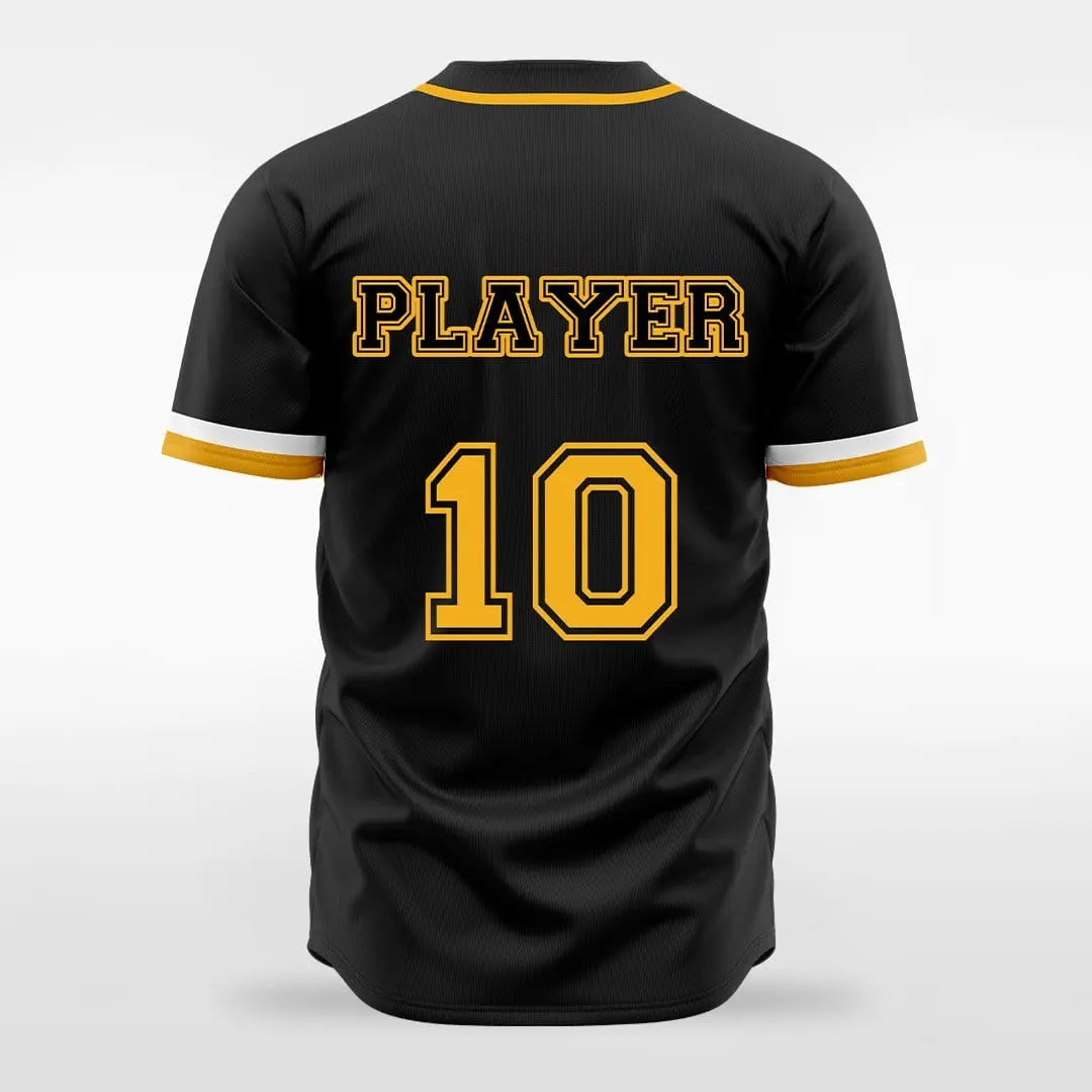 XTeamwear Dark Knight - Customized Men's Sublimated Button Down Baseball Jersey