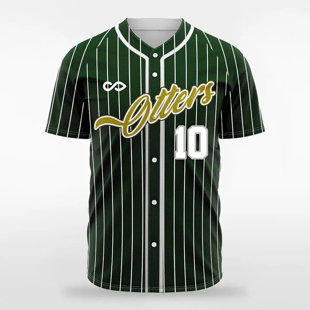 XTeamwear Green / S Chivalry - Customized Men's Sublimated Button Down Baseball Jersey