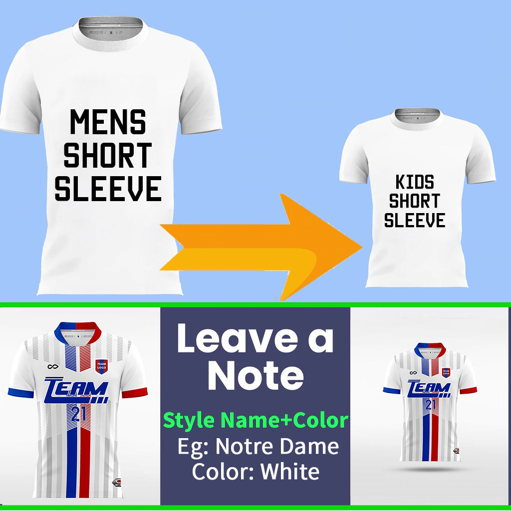 XTeamwear Soccer Jersey Any Style for Kids Custom Soccer Jersey