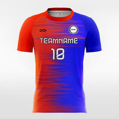 XTeamwear Soccer Jersey Blue and Red / XS Gradient Split - Custom Womens Soccer Jerseys Design Blue Red