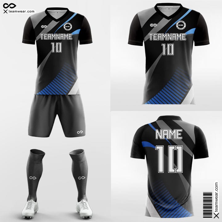 XTeamwear Soccer Uniforms Black / S Cool Geometry - Custom Soccer Jerseys Kit Sublimated for Club