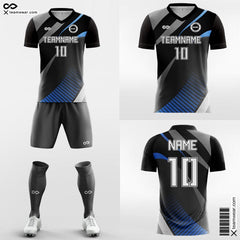 XTeamwear Soccer Uniforms Black / S Cool Geometry - Custom Soccer Jerseys Kit Sublimated for Club
