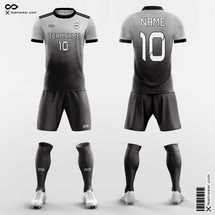 XTeamwear Soccer Uniforms Black / S Gradient Plaid - Custom Soccer Jerseys Kit for High School