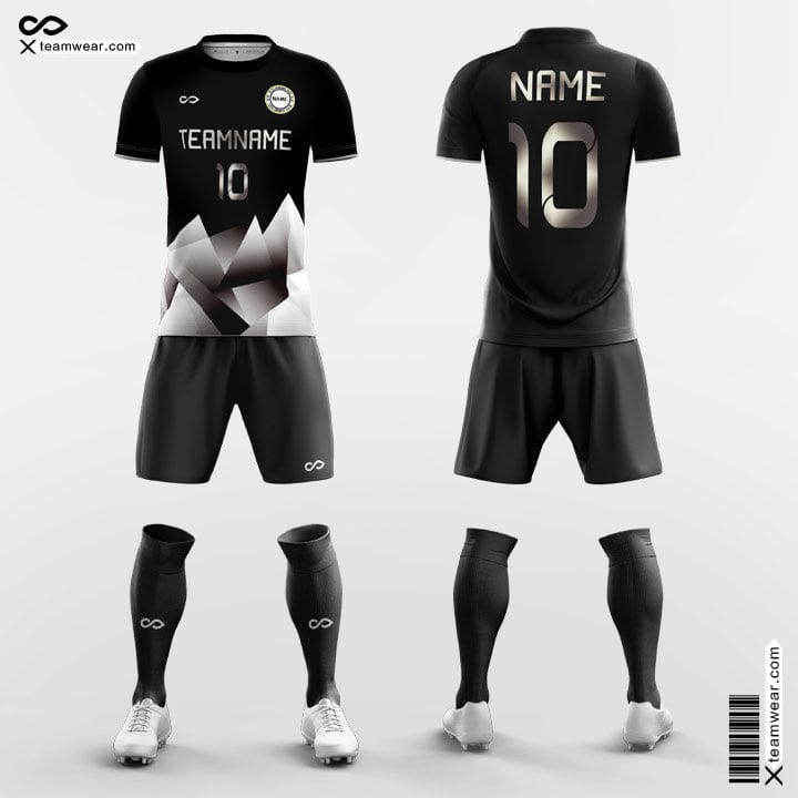 XTeamwear Soccer Uniforms Black / S Iceberg - Custom Soccer Team Uniform Sublimated for High School