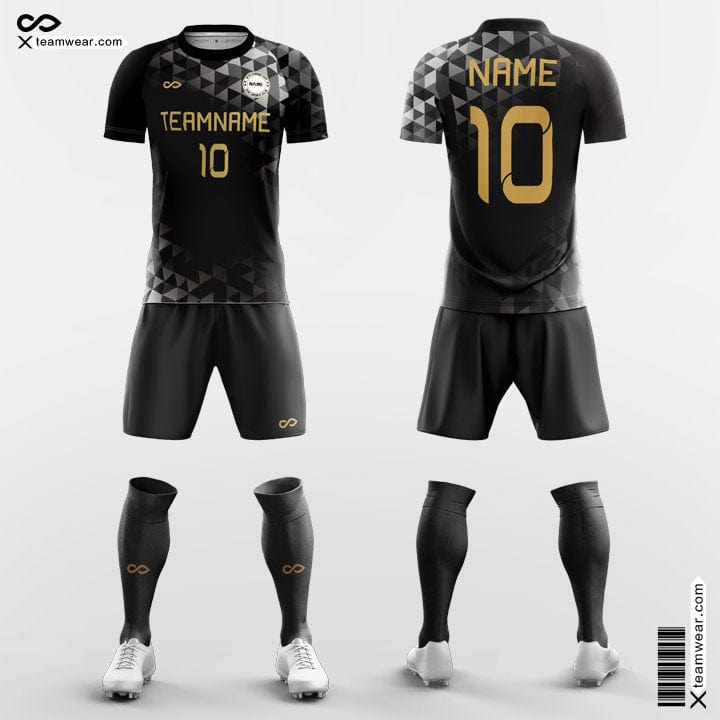 XTeamwear Soccer Uniforms Black / XS 3D Printing - Custom Soccer Jerseys Kit Sublimated for Women