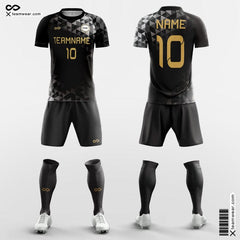 XTeamwear Soccer Uniforms Black / XS 3D Printing - Custom Soccer Jerseys Kit Sublimated for Women