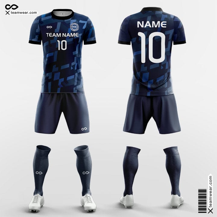 XTeamwear Soccer Uniforms Blue / S All Over Print - Custom Soccer Jerseys Kit Sublimated for Club