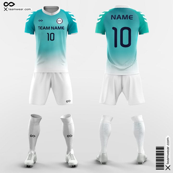 XTeamwear Soccer Uniforms Blue / XS Blue Sky - Custom Soccer Jerseys Kit Sublimated for Women