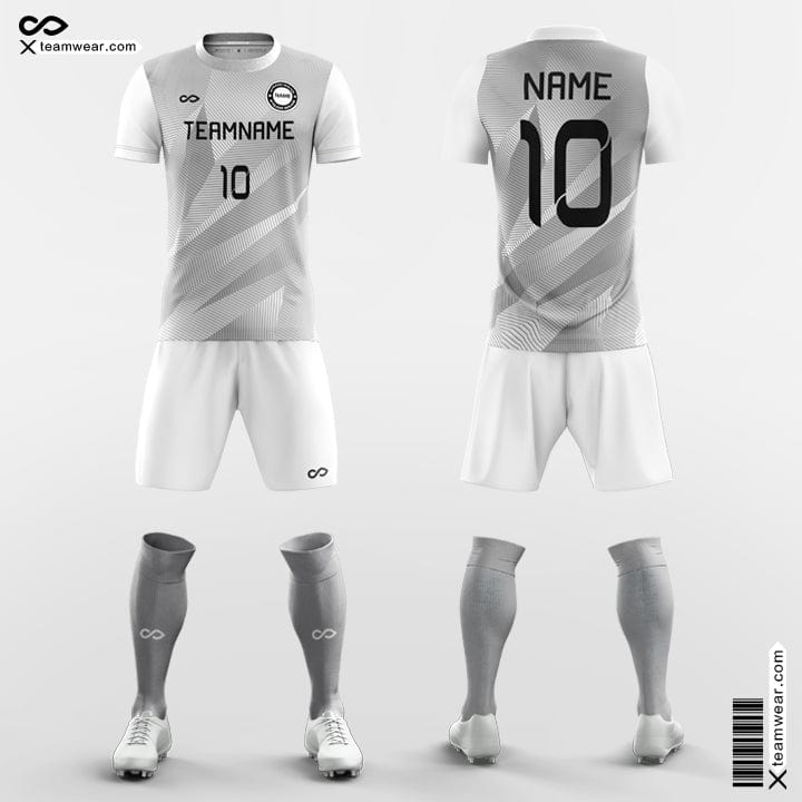 XTeamwear Soccer Uniforms Grey / S Lightning - Custom Youth Soccer Jerseys with Shorts Sublimated