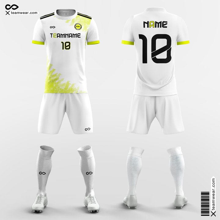 Yellow and White Soccer Jerseys