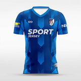blue soccer jersey graphic